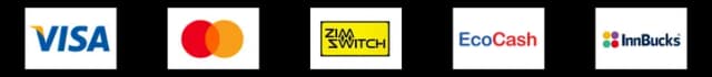 Accepted Payment Methods - Visa, Mastercard, PayPal, EcoCash, Pesepay