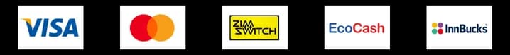 Guaranteed Safe Checkout - Visa, Mastercard, ZimSwitch, EcoCash, InnBucks