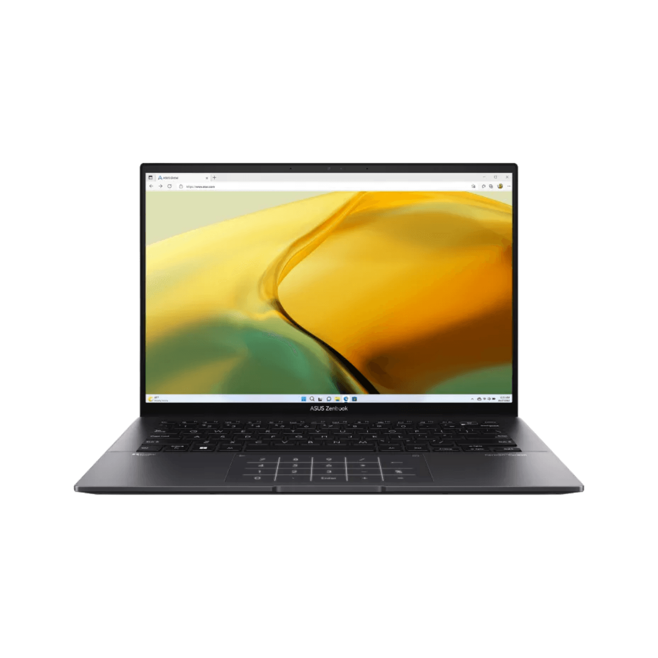 ASUS Zenbook 14 OLED UM3402YA Ryzen 7 8GB 512GB Jade Black Laptop - Main View