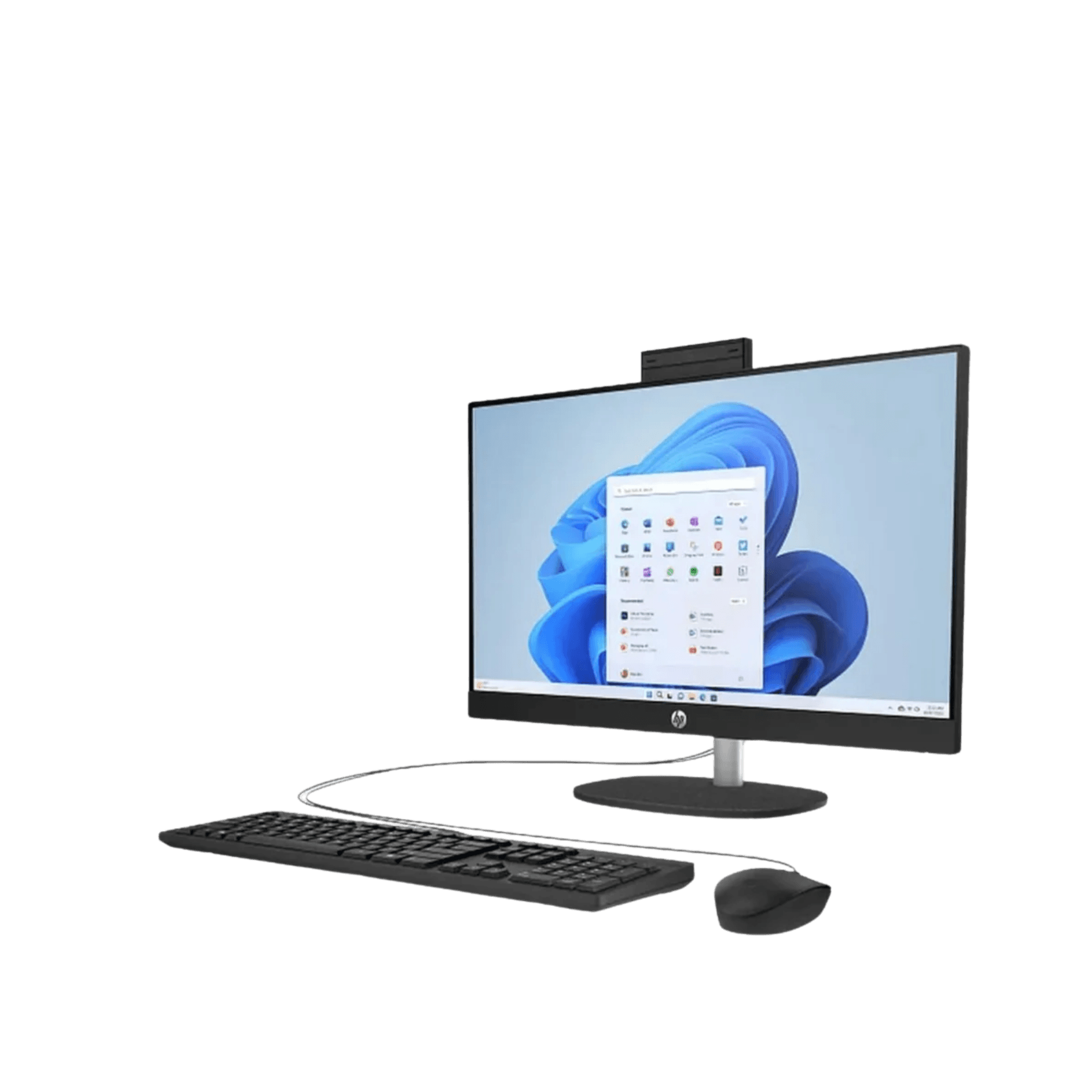 HP All-in-One Desktop 24-cr0418 | Intel Core 7 150U 14th Gen | 16GB RAM | 512GB SSD | 24" FHD Display - Angle 2