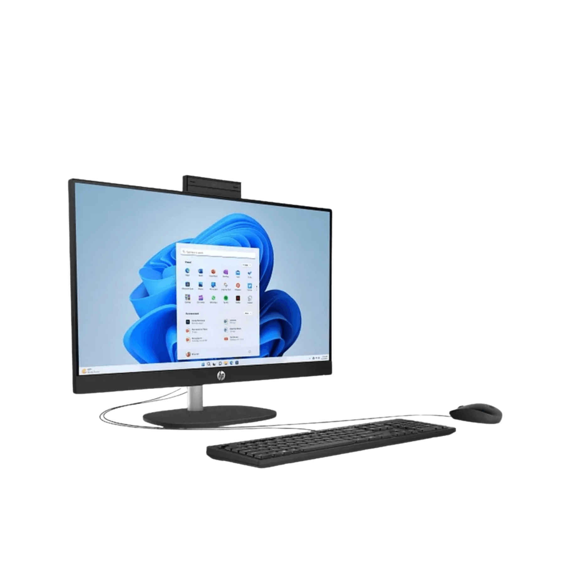 HP All-in-One Desktop 24-cr1091 | Intel Core Ultra 5 125U | 8GB RAM | 512GB SSD | 24" FHD Display - Angle 3