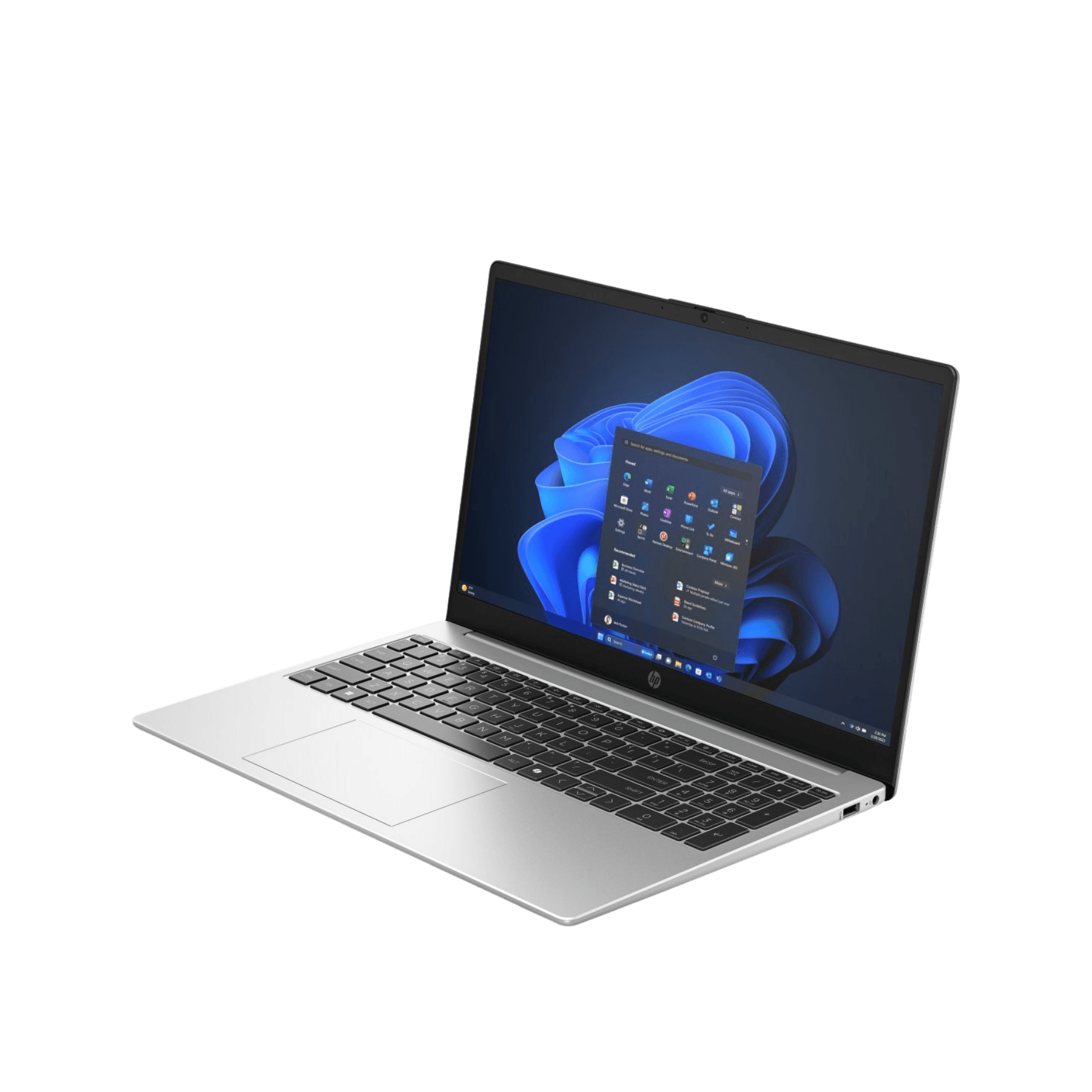 HP 250R G10 Laptop | Intel Core 5 120U 14th Gen | 8GB RAM | 512GB SSD | 15.6" Display - Angle 3
