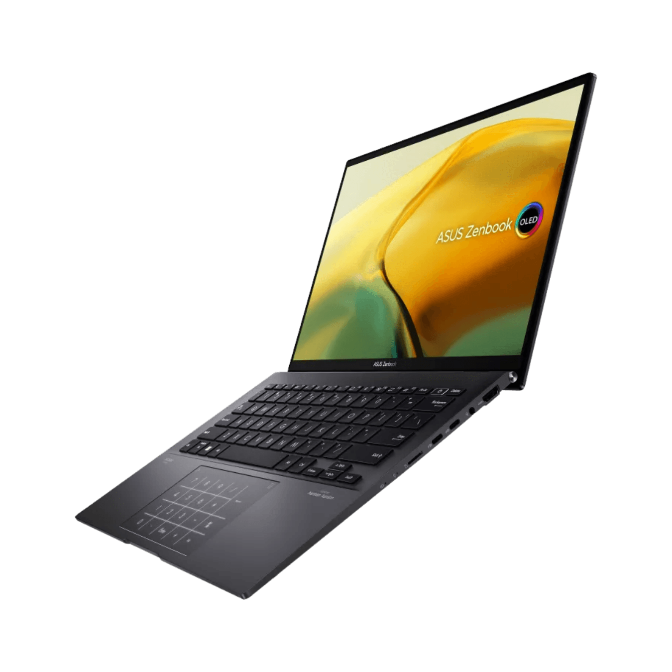 ASUS Zenbook 14 OLED UM3402YA Ryzen 7 8GB 512GB Jade Black Laptop - Angle 4
