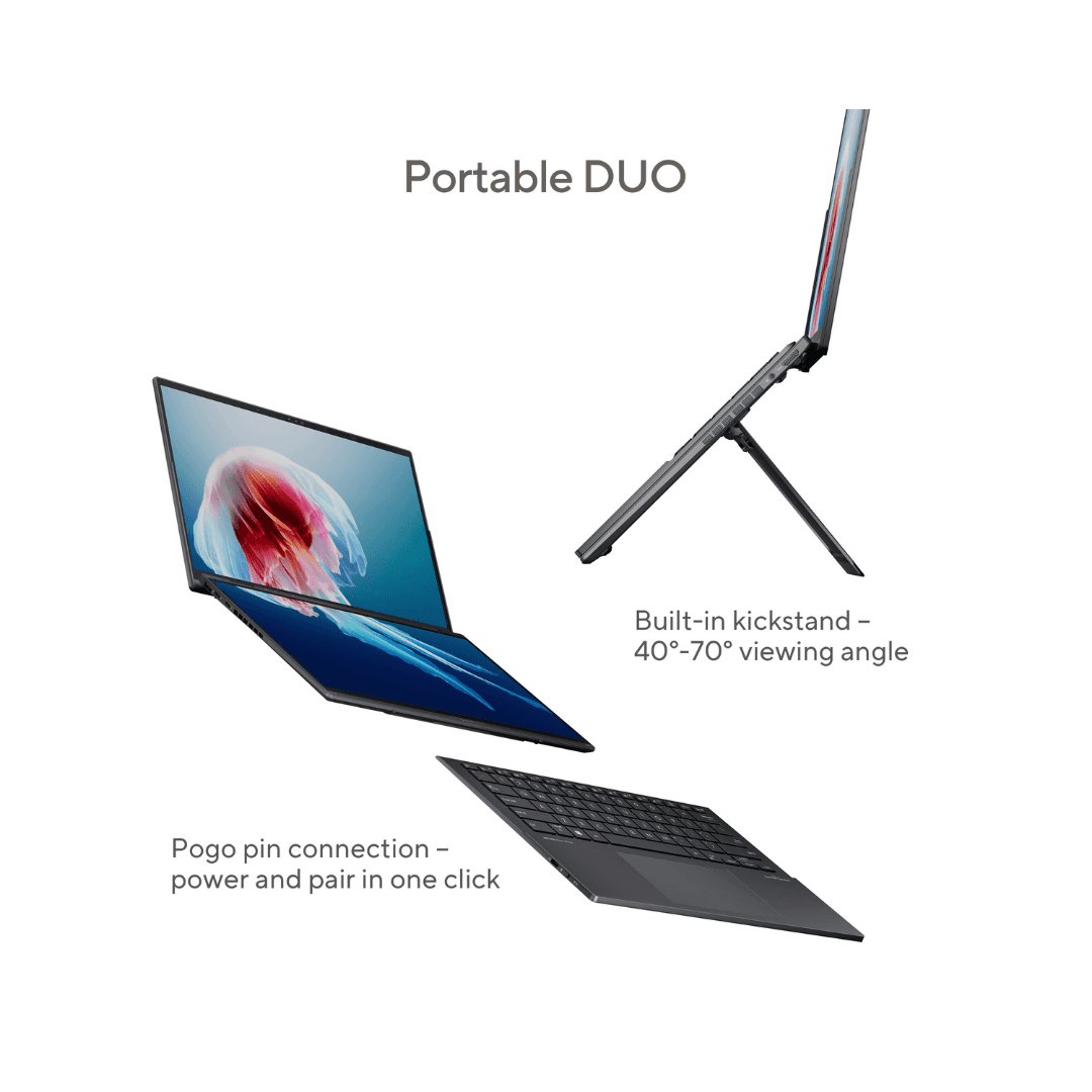 ASUS Zenbook DUO UX8406CA Dual 14-inch OLED Core Ultra 9 32GB 2TB Laptop - Angle 5