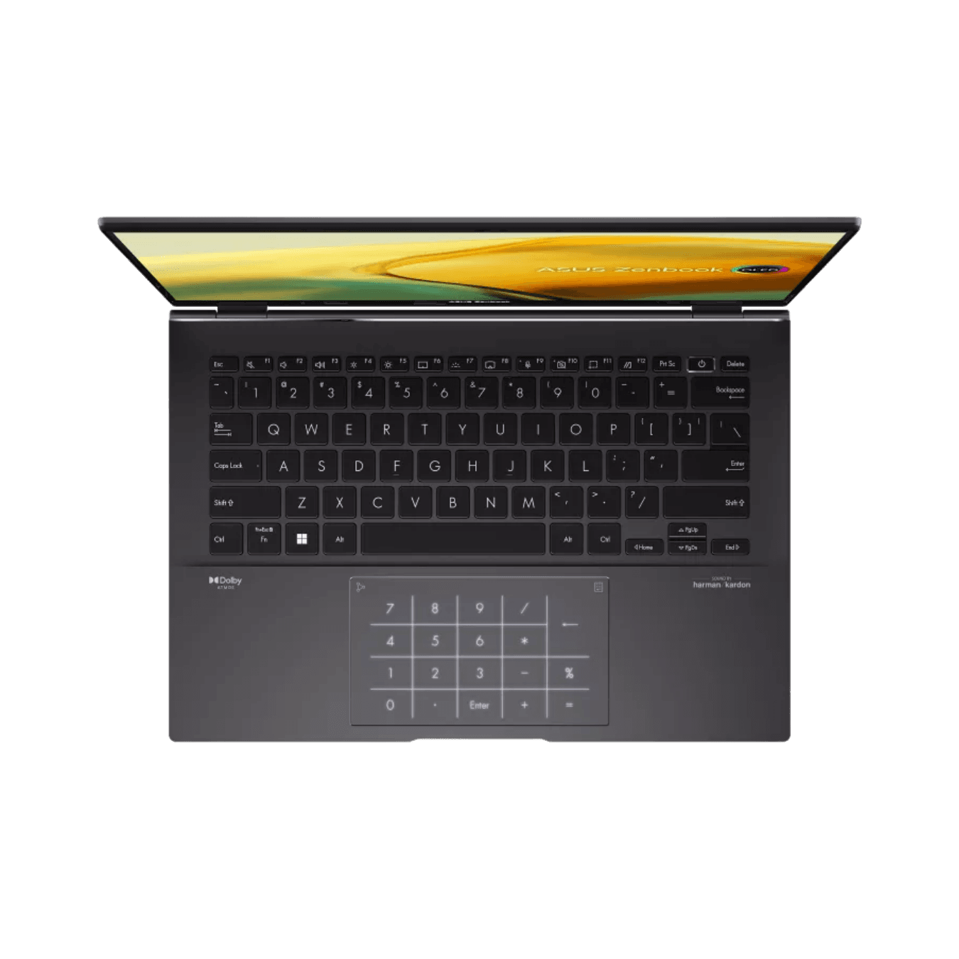 ASUS Zenbook 14 OLED UM3402YA Ryzen 7 8GB 512GB Jade Black Laptop - Angle 5