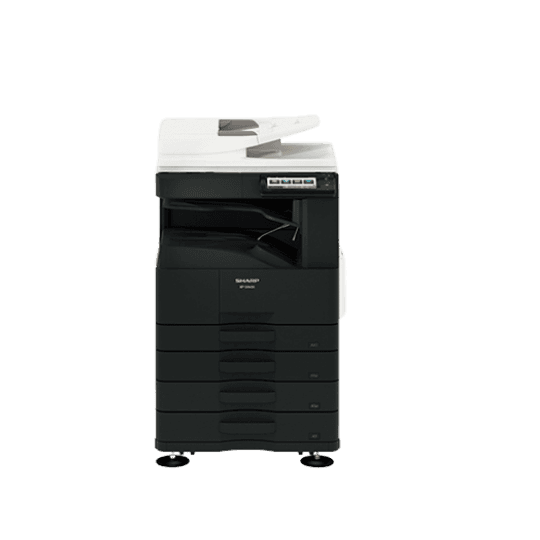 SHARP BP-30M31 with 2 x 500-page input drawers, ADF, cupboard pedestal and Toner - Angle 3
