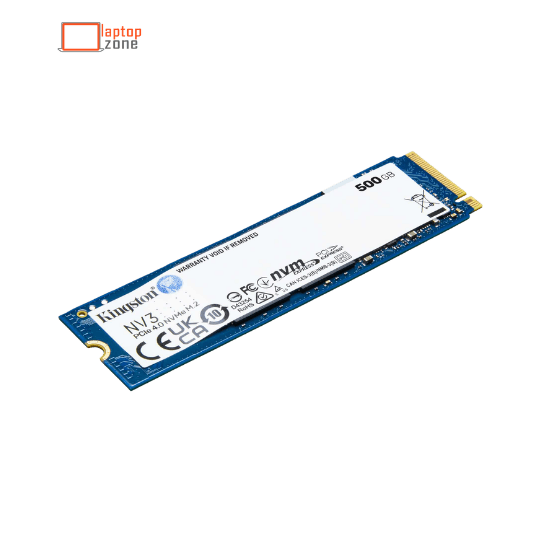 Kingston NV3 500GB NVMe PCIe Gen4 M.2 Solid State Drive - Angle 2