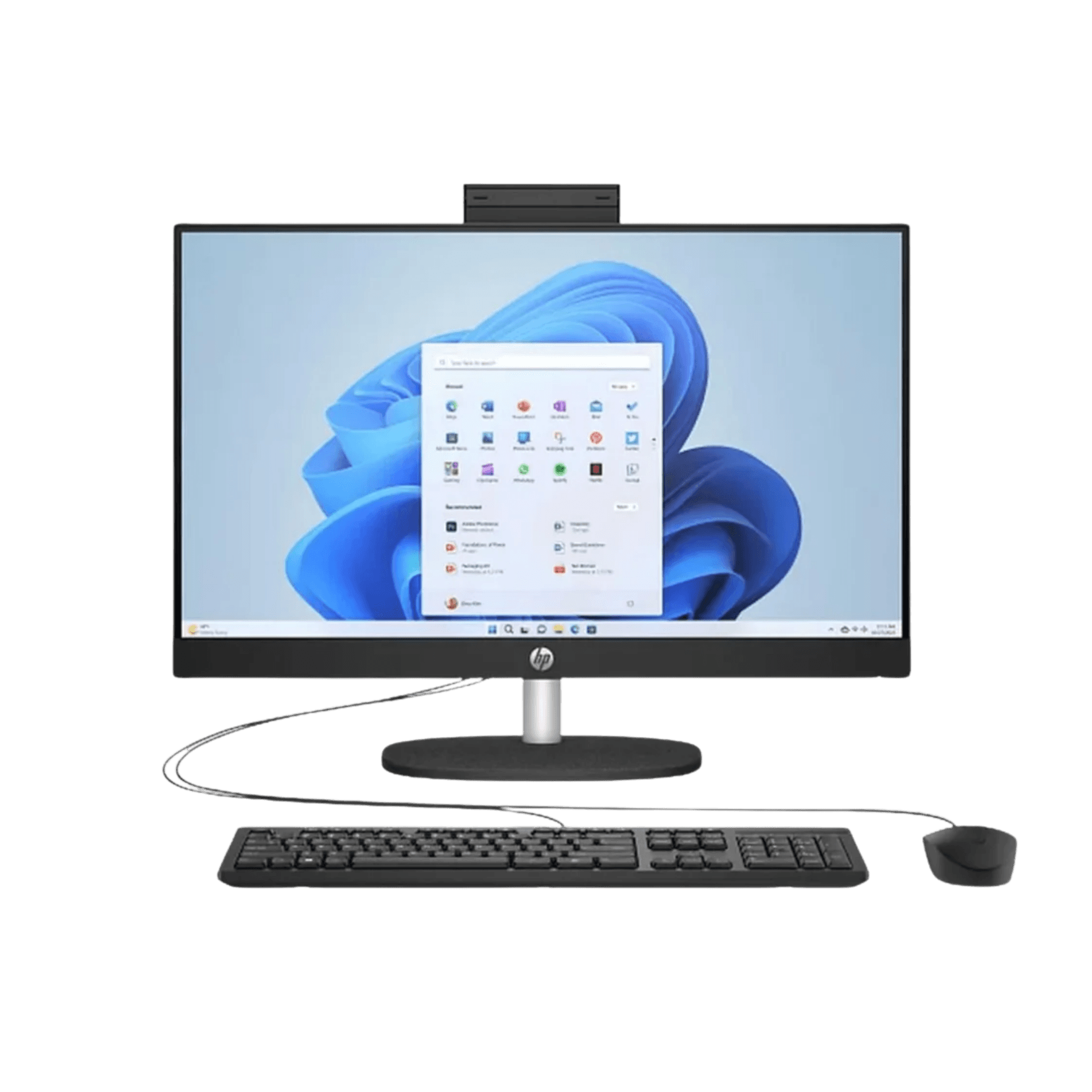 HP All-in-One Desktop 24-cr1091 | Intel Core Ultra 5 125U | 8GB RAM | 512GB SSD | 24" FHD Display - Main View